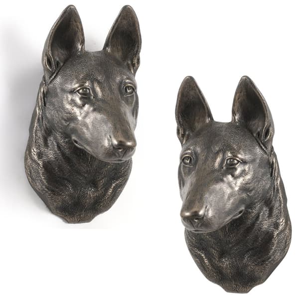 Malinois Belgian Shepherd - hundstatyett, hängande byst, unik dekoration för en hundälskare av Art-Dog