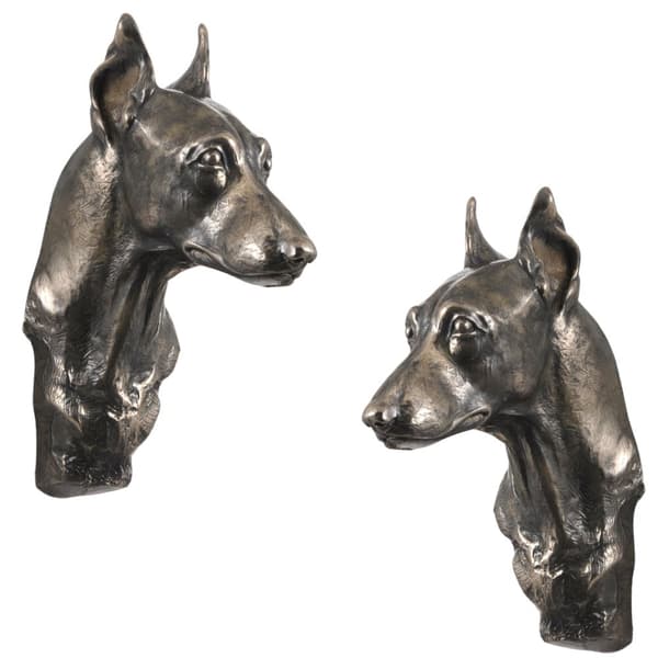 Dvärgpinscher - hundstatyett, hängande byst, unik dekoration för en hundälskare av Art-Dog