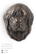 Miniatyrbild 7 av 8: Newfoundland, Newfoundland, Wodołaz - hundstatyett, hängande byst, unik dekoration för en hundälskare av Art-Dog