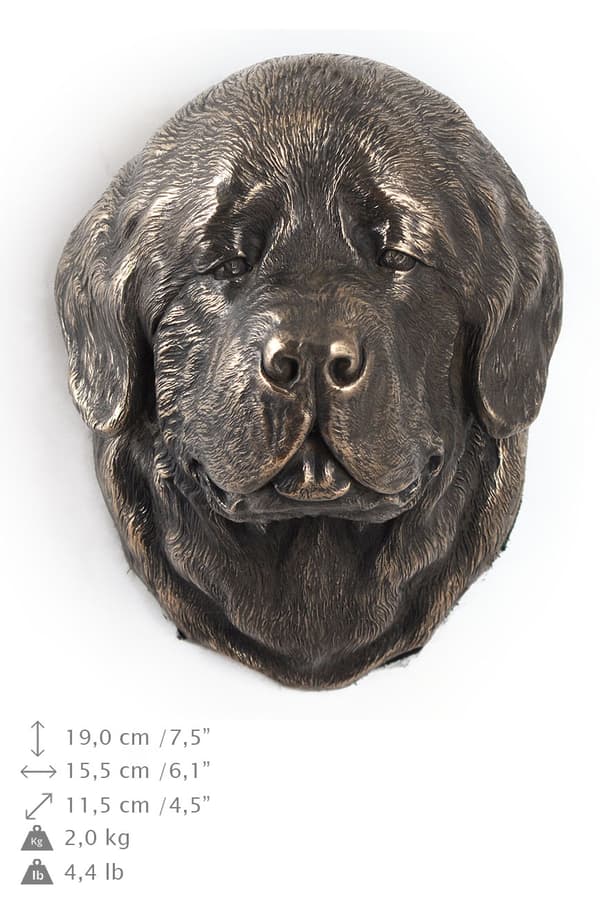 Newfoundland, Newfoundland, Wodołaz - hundstatyett, hängande byst, unik dekoration för en hundälskare av Art-Dog