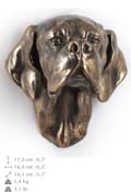 Miniatyrbild 5 av 6: Pointer I - hundstatyett, hängande byst, unik dekoration för en hundälskare av Art-Dog