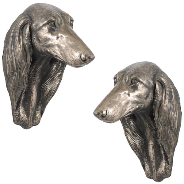 Persisk vinthund, Saluki - hundstatyett, hängande byst, unik dekoration för en hundälskare av Art-Dog