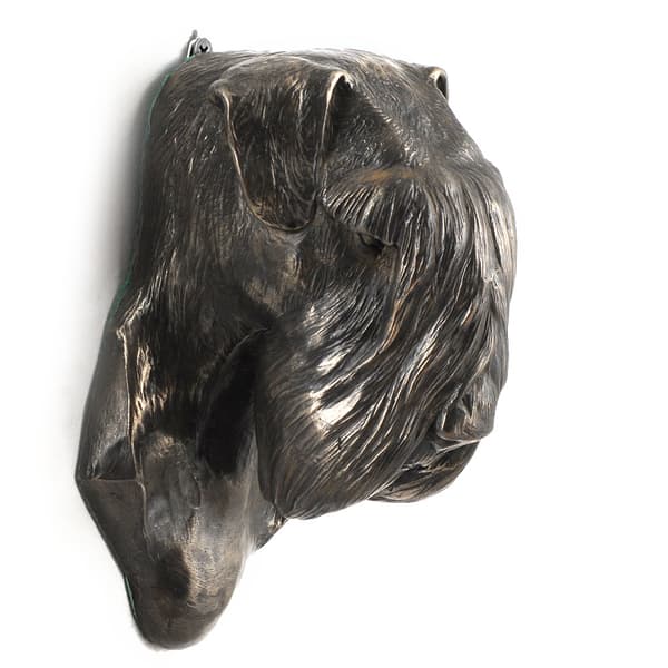 Schnauzer, Schnauzer II - hundestatuette, hængende buste, unik dekoration til en hundeelsker af Art-Dog