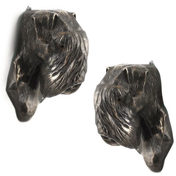 Schnauzer, Schnauzer II - hundestatuette, hængende buste, unik dekoration til en hundeelsker af Art-Dog