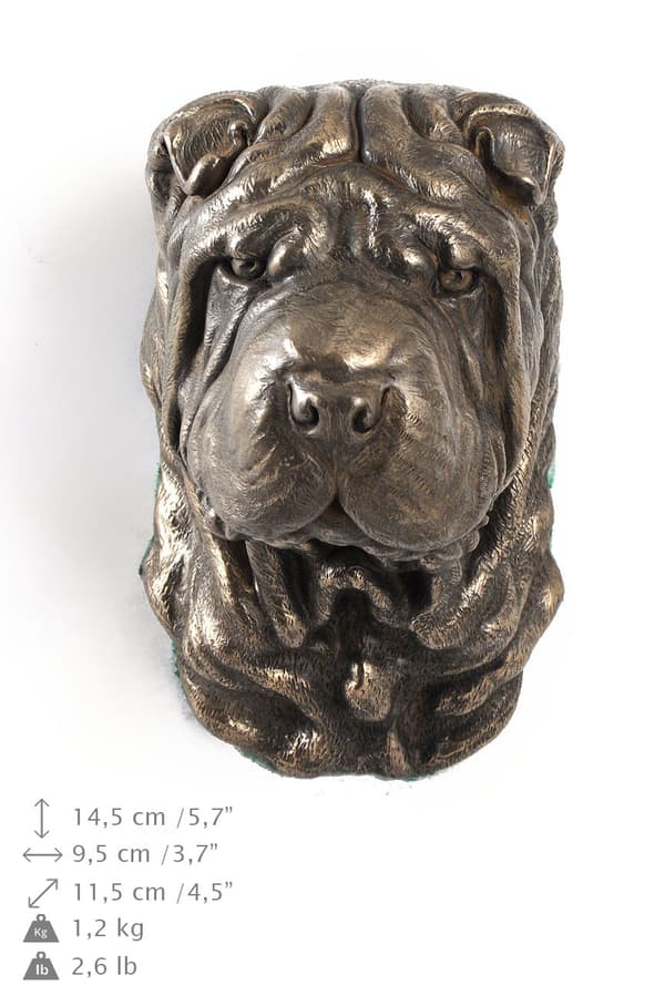 Shar Pei - koirapatsas, riippuva rintakuva, ainutlaatuinen koriste koiran rakastajalle Art-Dogilta