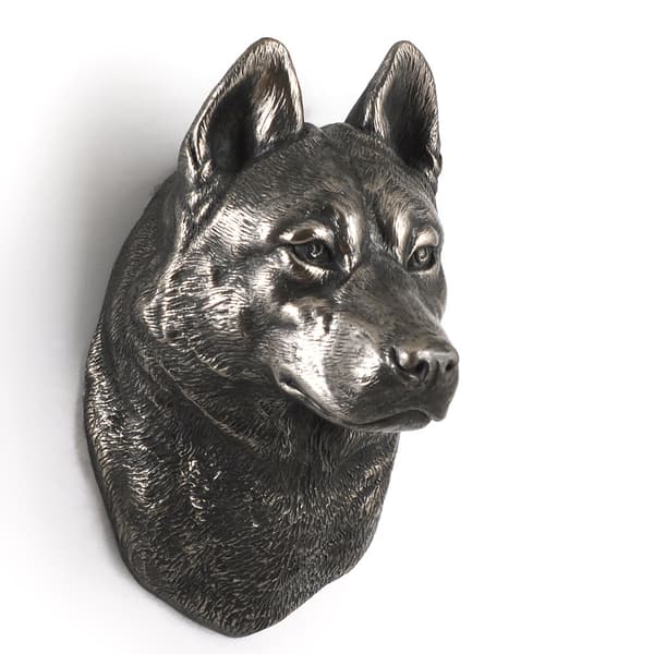 Siberian Husky, Siberian Husky - hundestatuette, hængende buste, unik dekoration til en hundeelsker af Art-Dog