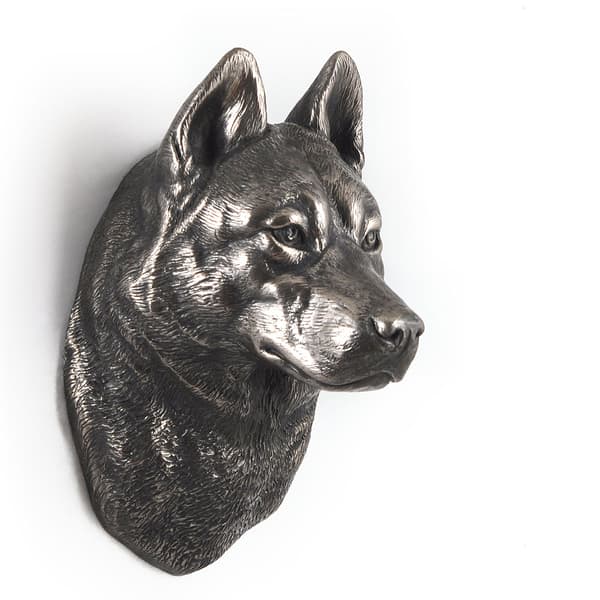 Siberian Husky, Siberian Husky - hundestatuette, hængende buste, unik dekoration til en hundeelsker af Art-Dog