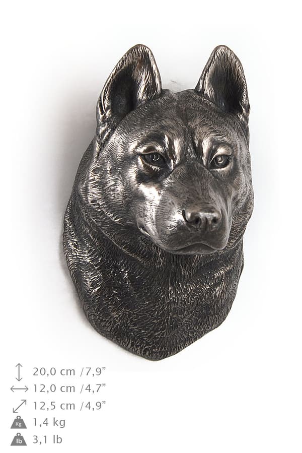 Siberian Husky, Siberian Husky - hundestatuette, hængende buste, unik dekoration til en hundeelsker af Art-Dog