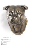Miniatyrbild 6 av 7: American Staffordshire terrier, Amstaff, Amstaf I - hundstatyett, hängande byst, unik dekoration för en hundälskare av Art-Dog