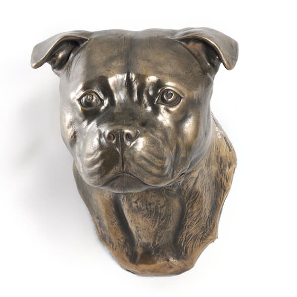 American Staffordshire terrier, Amstaff, Amstaf I - hundstatyett, hängande byst, unik dekoration för en hundälskare av Art-Dog