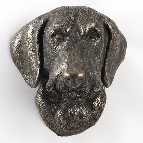 Gravhund III - hundestatuette, hængende buste, unik dekoration til en hundeelsker af Art-Dog