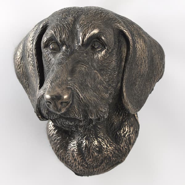 Gravhund III - hundestatuette, hængende buste, unik dekoration til en hundeelsker af Art-Dog