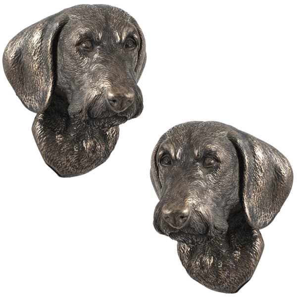 Gravhund III - hundestatuette, hængende buste, unik dekoration til en hundeelsker af Art-Dog