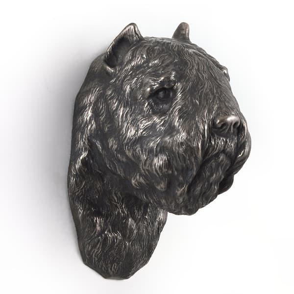 Irländsk mjuk belagd wheaten terrier, Wheaten terrier - hundstatyett, hängande byst, unik dekoration för en hundälskare av Art-Dog