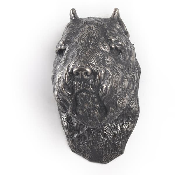 Irländsk mjuk belagd wheaten terrier, Wheaten terrier - hundstatyett, hängande byst, unik dekoration för en hundälskare av Art-Dog
