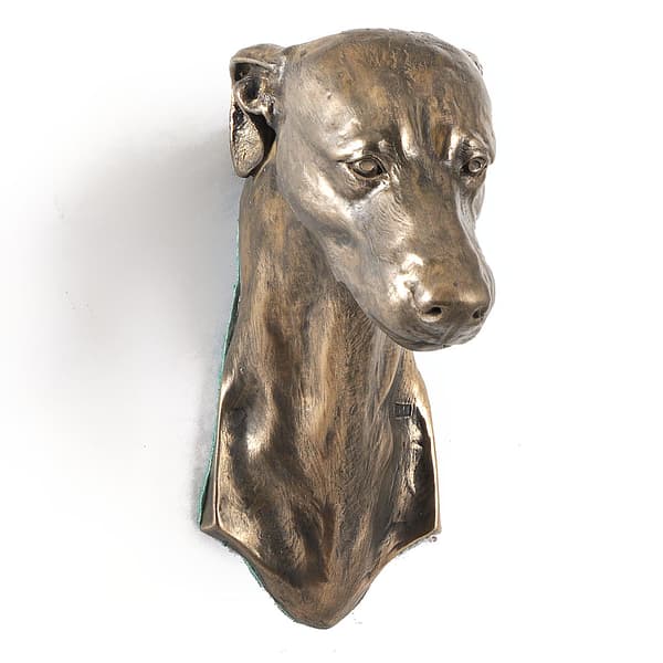 Whippet, engelsk vinthund - hundstatyett, hängande byst, unik dekoration för en hundälskare av Art-Dog