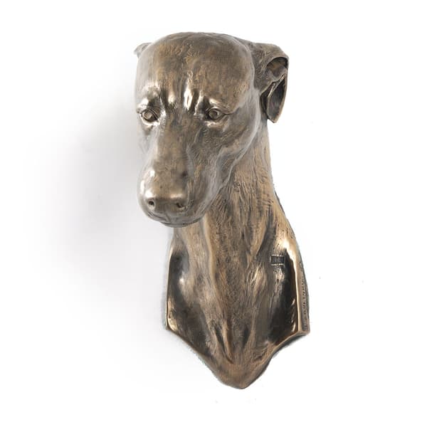 Greyhound, engelsk Greyhound - hundestatuette, hængende buste, unik dekoration til en hundeelsker af Art-Dog