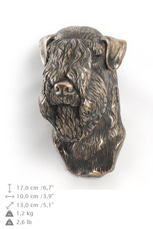 Irsk blød belagt wheaten terrier, Wheaten terrier I - hundestatuette, hængende buste, unik dekoration til en hundeelsker af Art-Dog