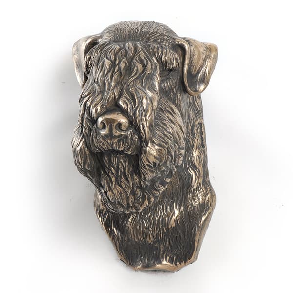 Irsk blød belagt wheaten terrier, Wheaten terrier I - hundestatuette, hængende buste, unik dekoration til en hundeelsker af Art-Dog