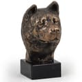 Miniatyrbild 4 av 6: Akita, Akita Inu - hundstatyett, byst på stenfot, skulptur, trofé för en hundutställning av Art-Dog
