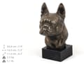 Pikkukuva 5 / 6: Bostoninterrieri, Bostonin bullterrieri - koirapatsas, rintakuva kivijalalla, veistos, Art-Dogin koiranäyttelyn pokaali