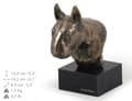 Miniatyrbild 6 av 7: Bull terrier, Bull Terrier II - hundstatyett, byst på stenfot, skulptur, trofé för en hundutställning av Art-Dog