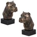 Miniatyrbillede 1 af 6: Cane Corso Italiano - hundestatuette, buste på stenbund, skulptur, trofæ til hundeudstilling af Art-Dog