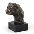 Miniatyrbild 4 av 7: Staffordshire Bull Terrier, Staffik, Staffi - hundstatyett, byst på stenfot, skulptur, trofé för en hundutställning av Art-Dog