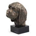 Miniatyrbild 3 av 5: Stor griffon vendéen, Grand Griffon Vendéen - hundstatyett, byst på stenfot, skulptur, trofé för en hundutställning av Art-Dog