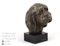 Miniatyrbild 4 av 5: Stor griffon vendéen, Grand Griffon Vendéen - hundstatyett, byst på stenfot, skulptur, trofé för en hundutställning av Art-Dog