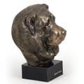 Miniatyrbild 4 av 6: Kaukasisk herdehund - hundstatyett, byst på en stenbas, skulptur, trofé för en hundutställning av Art-Dog