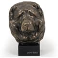 Miniatyrbild 2 av 6: Kaukasisk herdehund - hundstatyett, byst på en stenbas, skulptur, trofé för en hundutställning av Art-Dog