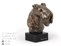 Miniatyrbillede 6 af 7: Kerry Blue Terrier, Irish Blue Terrier - hundestatuette, buste på en stenbund, skulptur, trofæ til en hundeudstilling af Art-Dog