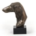 Miniatyrbild 3 av 8: Persisk vinthund, Saluki - hundstatyett, byst på stenfot, skulptur, trofé för en hundutställning av Art-Dog
