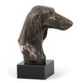 Miniatyrbild 4 av 8: Persisk vinthund, Saluki - hundstatyett, byst på stenfot, skulptur, trofé för en hundutställning av Art-Dog