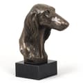 Miniatyrbild 5 av 8: Persisk vinthund, Saluki - hundstatyett, byst på stenfot, skulptur, trofé för en hundutställning av Art-Dog