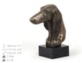 Miniatyrbild 7 av 8: Persisk vinthund, Saluki - hundstatyett, byst på stenfot, skulptur, trofé för en hundutställning av Art-Dog