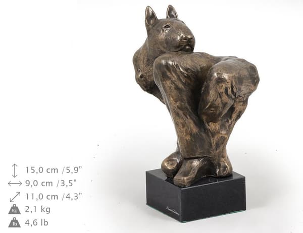 Bullterrieri, Bullterrieri III - koirapatsas, rintakuva kivijalalla, veistos, Art-Dogin koiranäyttelyn pokaali
