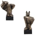 Pikkukuva 1 / 7: Bullterrieri, Bullterrieri III - koirapatsas, rintakuva kivijalalla, veistos, Art-Dogin koiranäyttelyn pokaali
