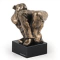 Miniatyrbild 3 av 6: Staffordshire Bull Terrier, Staffik, Staffi II - hundstatyett, byst på stenfot, skulptur, trofé för en hundutställning av Art-Dog