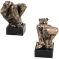 Miniatyrbild 1 av 6: Staffordshire Bull Terrier, Staffik, Staffi II - hundstatyett, byst på stenfot, skulptur, trofé för en hundutställning av Art-Dog