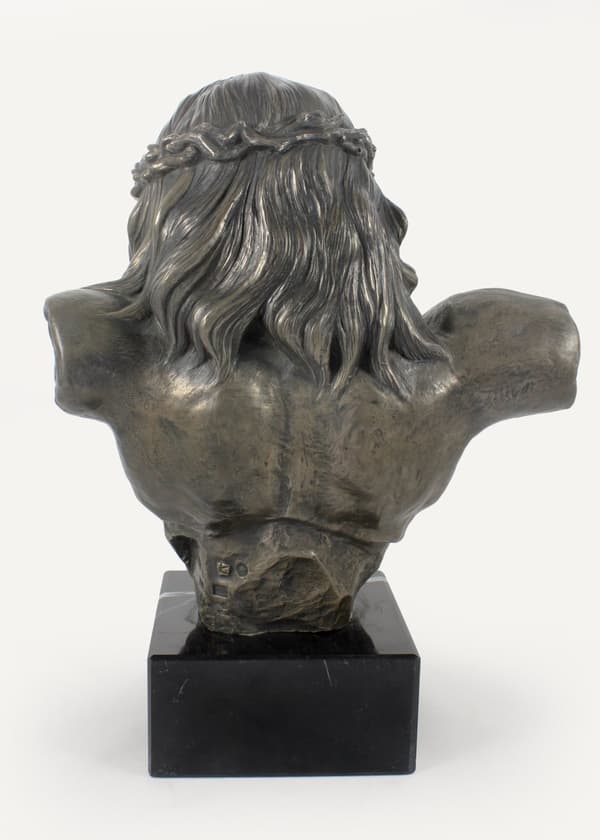Jesus - statyett av Jesus, byst på en stenfot, Art-Dog skulptur