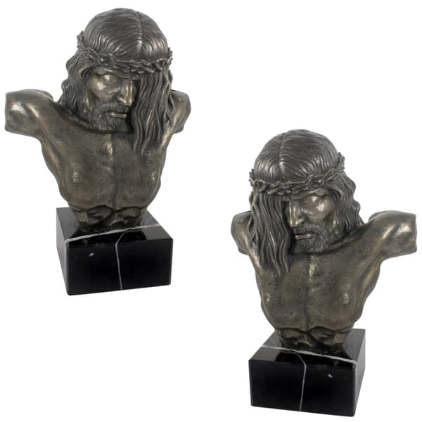 Jesus - statyett av Jesus, byst på en stenfot, Art-Dog skulptur
