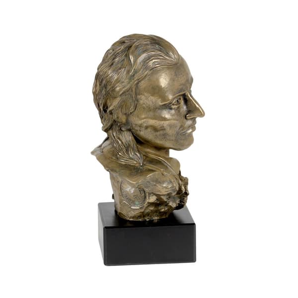 Friedrich Schiller - rintakuva marmorilla, kuuluisan henkilön patsas, Art-Dogin koristeet toimistoon, kouluun ja hotelliin
