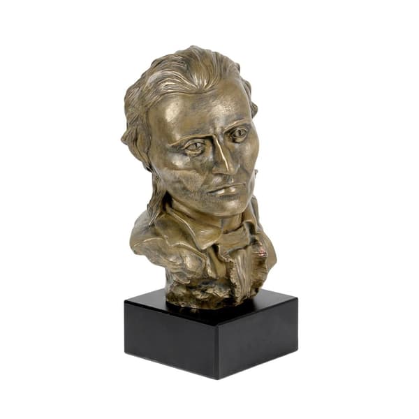Friedrich Schiller - rintakuva marmorilla, kuuluisan henkilön patsas, Art-Dogin koristeet toimistoon, kouluun ja hotelliin