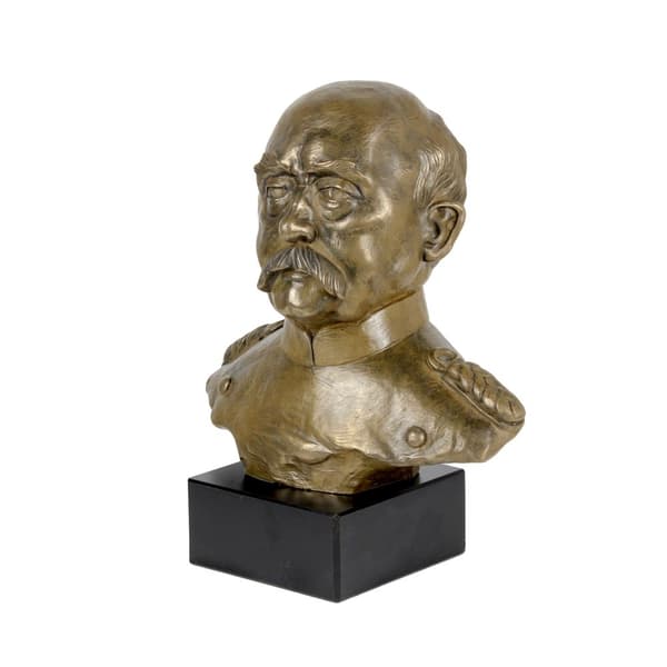 Otto von Bismarck - buste på marmor, statuette af en berømt person, dekoration til kontor, skole og hotel af Art-Dog