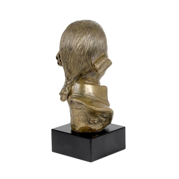 Wolfgang Amadeus Mozart - buste på marmor, statuette af en berømt person, dekoration til kontor, skole og hotel af Art-Dog