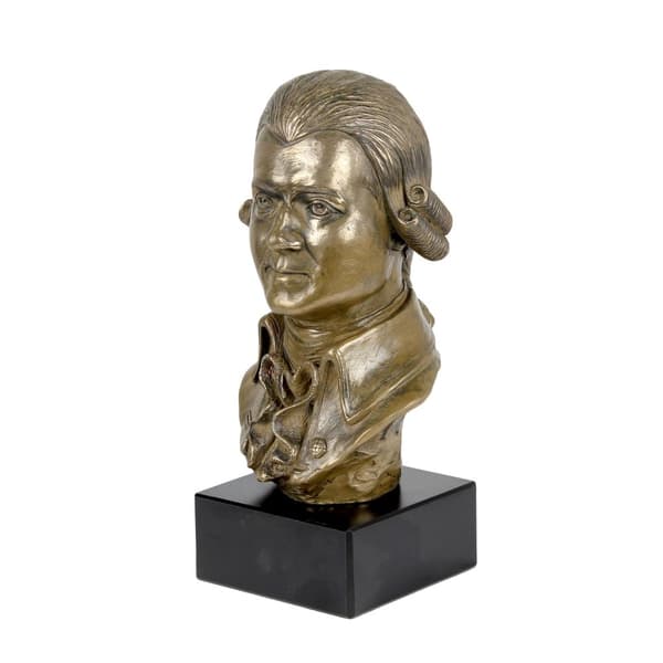 Wolfgang Amadeus Mozart - buste på marmor, statuette af en berømt person, dekoration til kontor, skole og hotel af Art-Dog