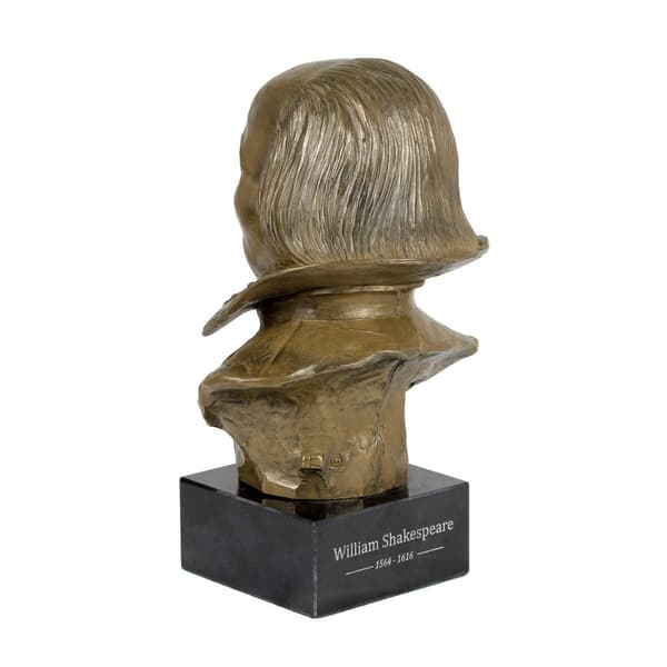 William Shakespeare - buste på marmor, statuette af en berømt person, dekoration til kontoret, skolen og hotellet af Art-Dog