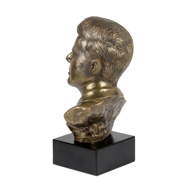 John Fitzgerald Kennedy - rintakuva marmorilla, kuuluisan henkilön patsas, Art-Dogin koristelu toimistoon, kouluun ja hotelliin
